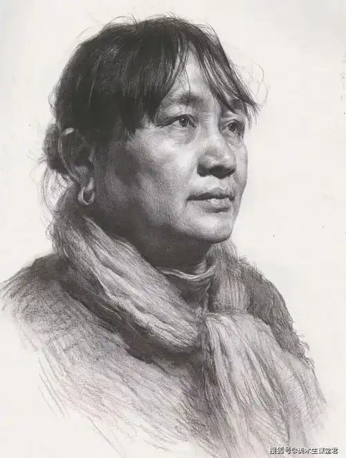 联考素描提分系列丨素描头像中黑白灰关系如何处理
