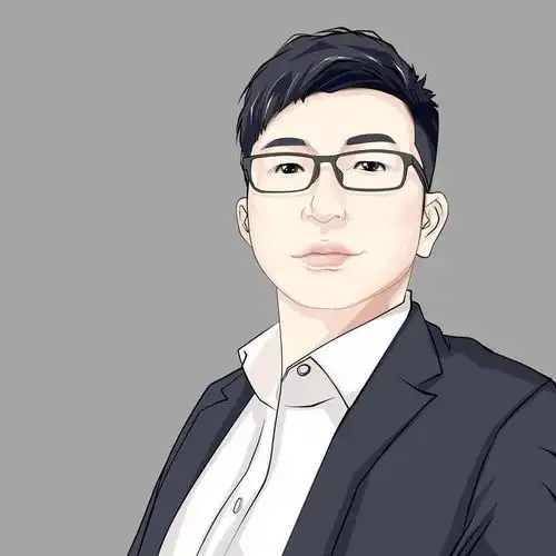 换个新头像换个风格吧,适合中年大叔的简约风真人手绘漫画头像
