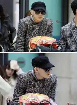 盘点exo机场美男秀吴亦凡霸气黄子韬土豪范
