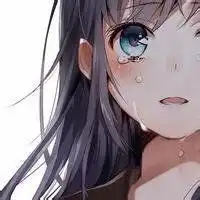 女生头像动漫孤独哭泣微信头像图片大全
