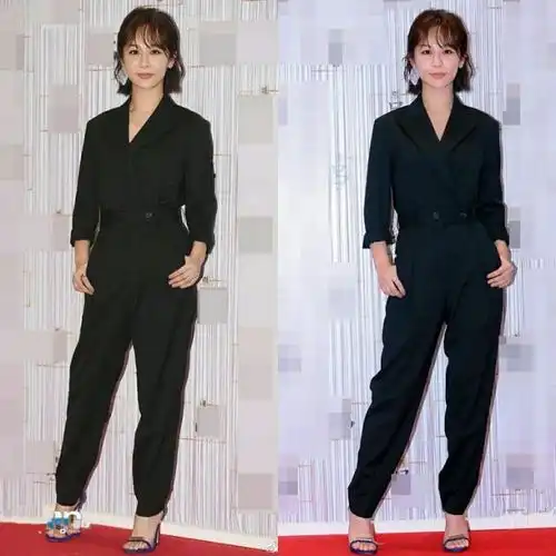 杨紫越来越会搭配,再穿黑西装换个发型换双鞋,惊艳不止一点点
