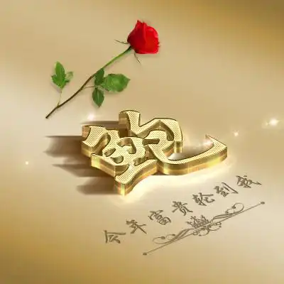 金色好运头像姓氏专属,今年富贵一定会轮到你
