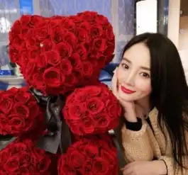李小璐的情人节逗比乃爸竟送了一只熊