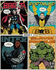 漫画欧冠分组巴萨化身雷神
