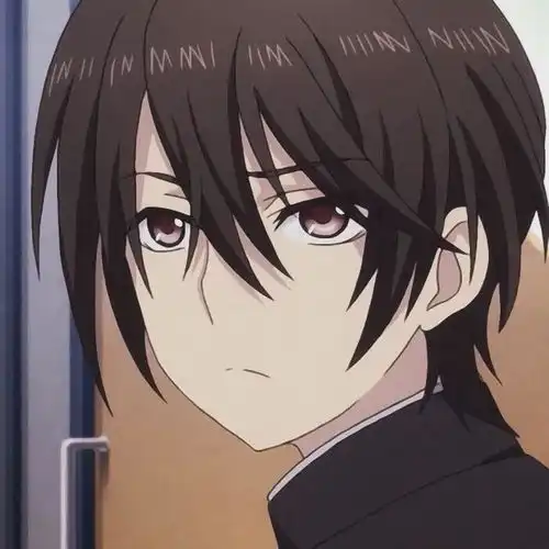 动漫头像人间有情,因为有你
