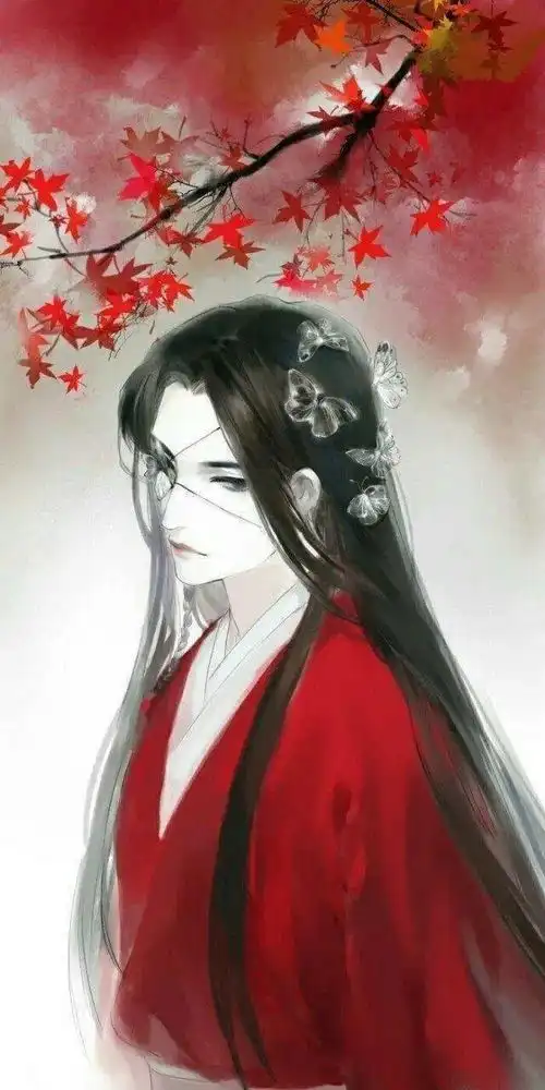 古风红衣男头像壁纸
