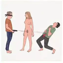 男女关系的趣味思考,这个插画师有点666
