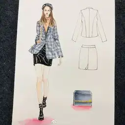 时装画丨100张时尚手绘,一次看个够
