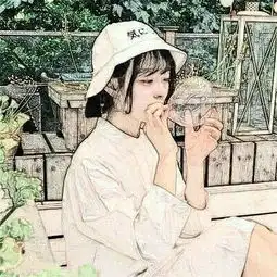 2018唯美头像女生小清新手绘有些话可能真的只有自己懂
