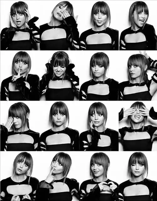 表情大明星的复杂表情创意人像摄影表情
