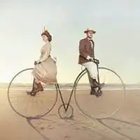 骑自行车的女头像唯美有气质微信头像图片大全
