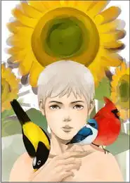 ps鼠绘漂亮油画风格的男生照片
