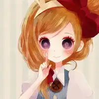 戴帽子的霸气二次元女生头像素描可爱卡通女生头像
