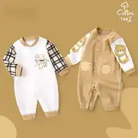 贝肽斯婴儿夏季连体衣纯棉新生儿宝宝夏装睡衣和尚服薄款哈衣爬服多少钱
