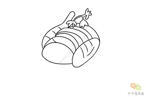白切鸡简笔画图片
