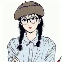 戴帽子的女生头像卡通,女生头像戴帽子拽拽的
