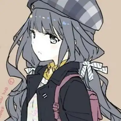 二次元头像男高冷侧脸动
