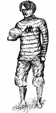 酿酒,黑色和白色,图,维多利亚,老式,人,青年,男孩,男,男子,运动,游戏,娱乐,休闲,活动,足球
