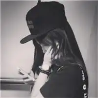 女生头像黑白孤独侧影微信头像图片大全
