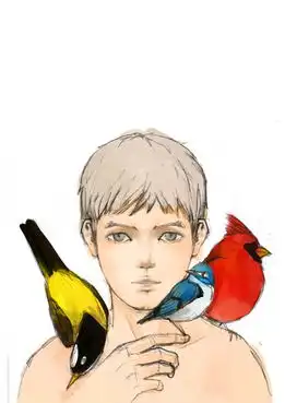 ps鼠绘漂亮油画风格的男生照片
