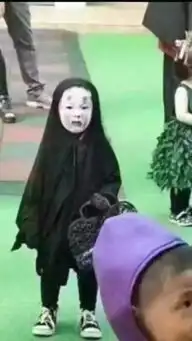 刷爆朋友圈的无脸男小朋友卸妆后竟然是这样瞬间萌化你的心组图