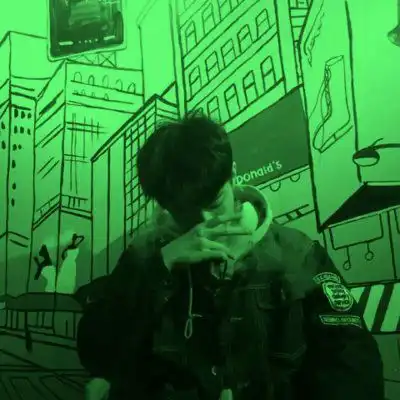 绿色头像男绿色可爱男生头像图片
