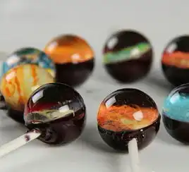 诱人美食星空棒棒糖
