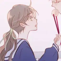 情侣头像动漫一男一女两张分开你的姓名是我的心咒
