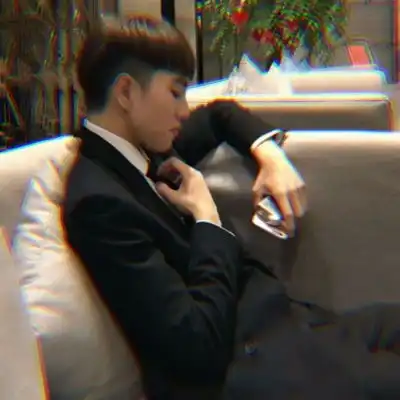 林鹤居颓废夜晚暗黑男神男生头像
