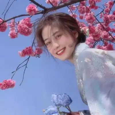 仙气樱花闺蜜头像真人图片,闺蜜头像仙气可爱
