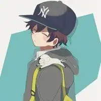 戴黑帽子卡通男生头像微信头像图片大全

