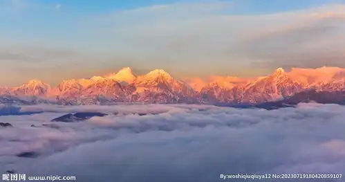 日照金山摄影图
