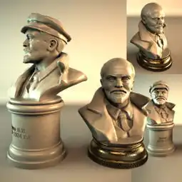 欧式人物头像雕塑3d模型

