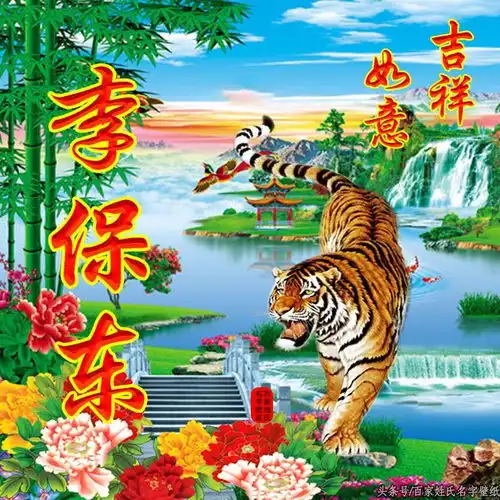 七种不同类型霸气威武上山虎下山虎微信头像姓名头像
