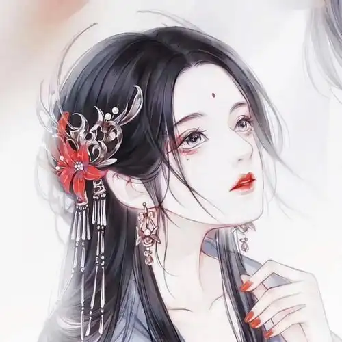 古风水墨头像男清冷孤傲