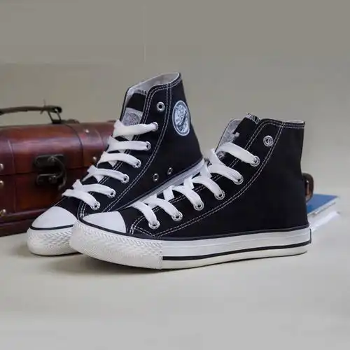 原价89现价75.01回力官方回力warrior正品高帮帆布鞋经典春季男女士休闲情侣款板鞋运动跑步鞋wxy473t黑色43
