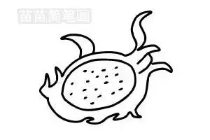 火龙果简笔画图片大全画法
