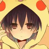 求一张穿着皮卡丘衣服的情侣卡通头像这样的一左一右的
