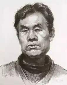 素描头像学习之正面男中年作画步骤详解
