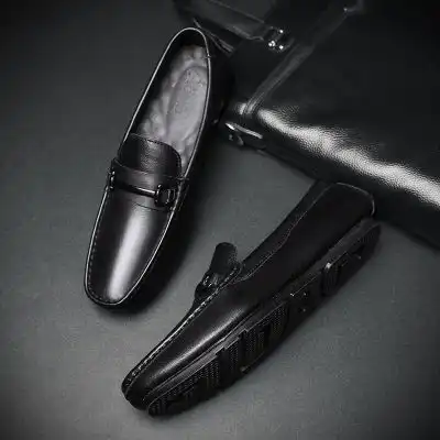 英伦懒人豆豆鞋男2020春季新款韩版潮流休闲皮鞋一脚蹬百搭
