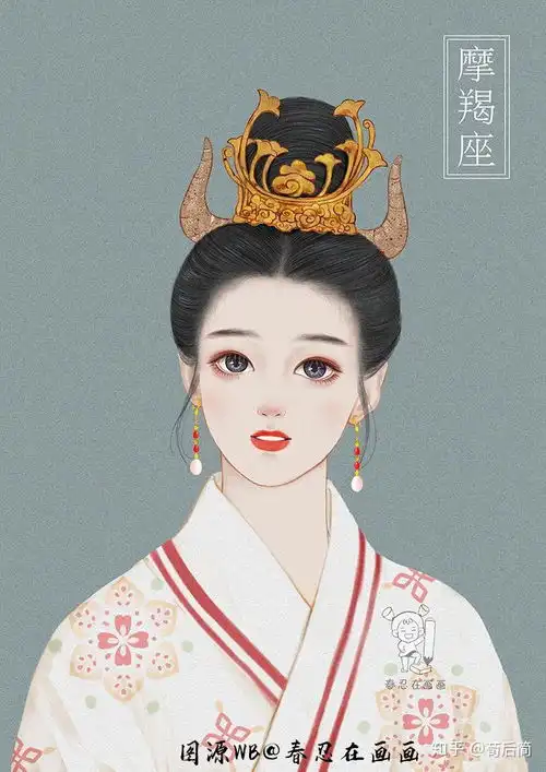 十二星座拟人化遇上中国风,狮子座一改霸气,男装扮相天蝎座
