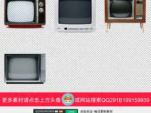 老式复古黑白电视机家用电器png免扣透明素材图片模板下载129.73mb居家物品大全生活工作
