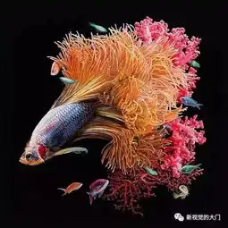 绘画出与周围环境不同的鱼鱼