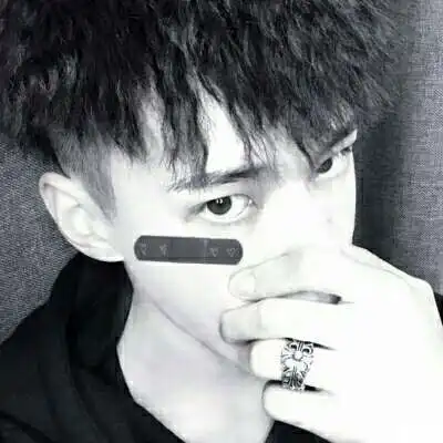 伤感黑色男头像高级感侧脸