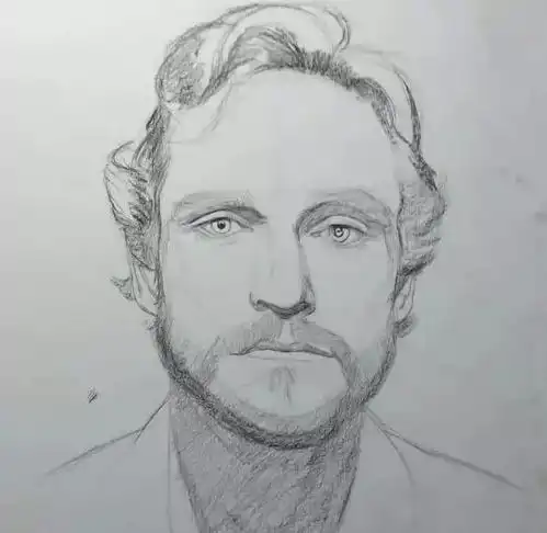 素描教程丨毕业于牛津大学的高材生男演员休丹西
