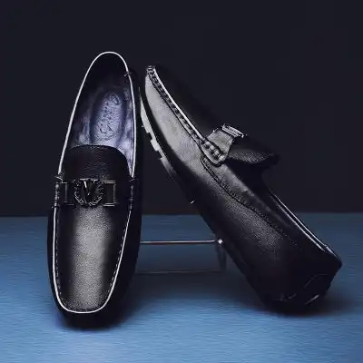 豆豆鞋男2020春季新款韩版潮流休闲皮鞋一脚蹬夏季英伦懒人鞋
