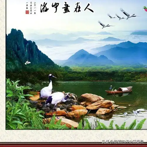 流水生财山水微信头像图片大全
