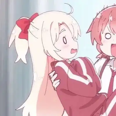 可爱卡通闺蜜动漫头像2.啵啾
