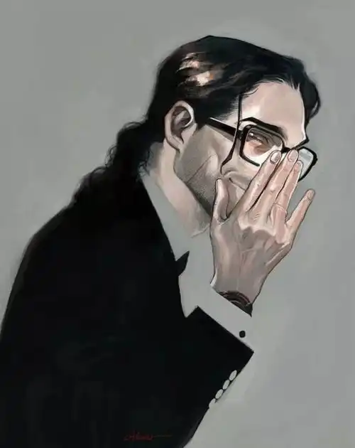 韩国插画师chongtak笔下的硬汉大叔,行走的荷尔蒙
