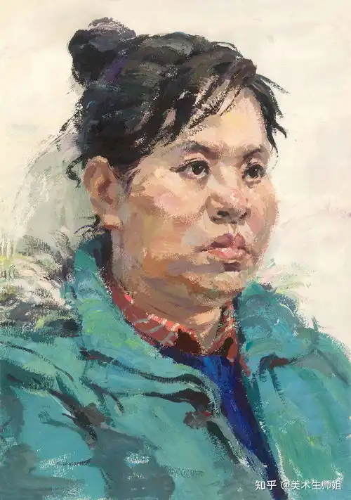 色彩头像范画